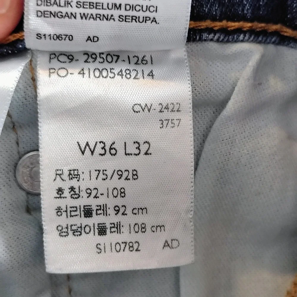 Levis 502 Taper Fit Mens Blue Denim Jeans Medium Wash 36x32 preppy zip